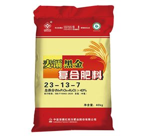 紅四方麥灞黑金小麥專(zhuān)用復(fù)合肥料43%（23-13-7）